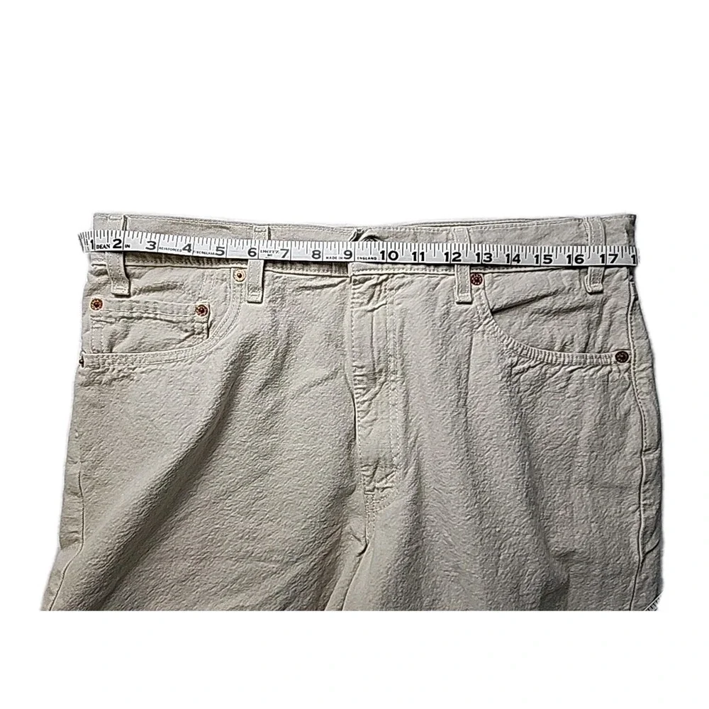 VTG Y2K‎ Levi's Jeans 550 Relaxed Fit Men's 36 Denim Shorts Tan Classic Cool EUC